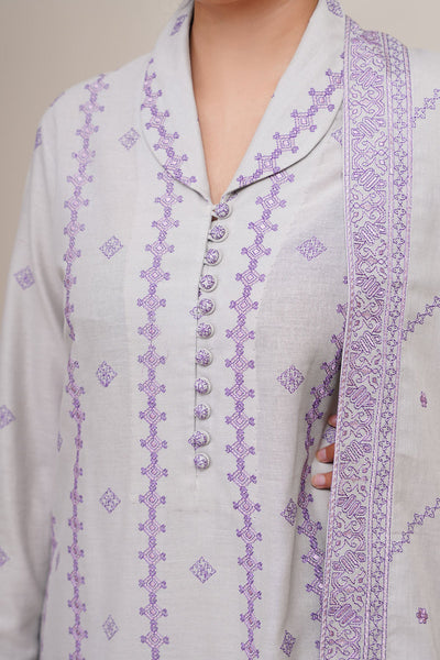 3 Piece - Embroidered Suit - E1834 - Shop Now at Kayseria