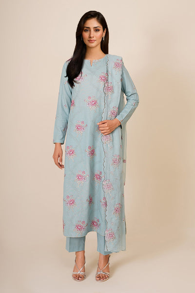 3 Piece - Embroidered Khaddar Suit - E1840 - Shop Now at Kayseria