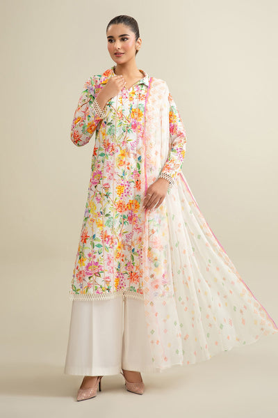 3 Piece - Printed & Embroidered Lawn Suit - E1914 - Shop Now at Kayseria