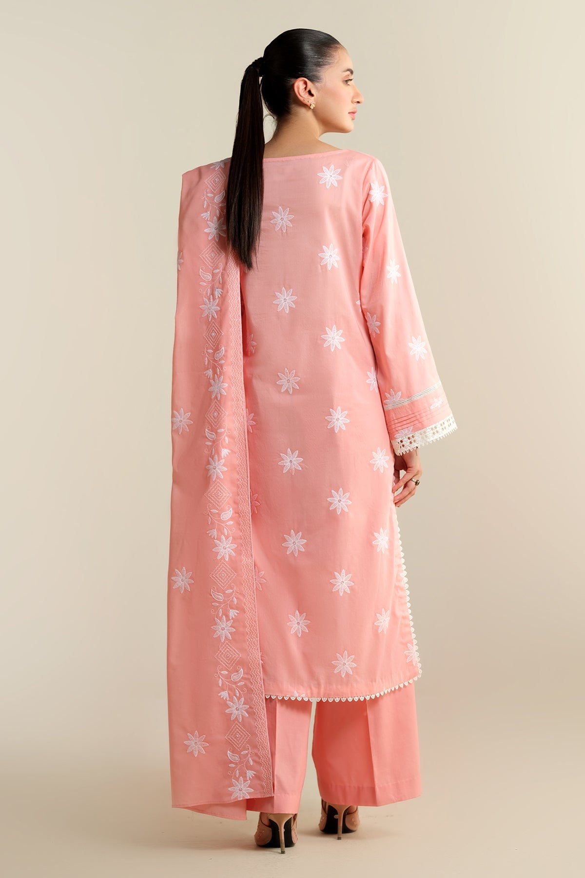 3 Piece - Embroidered Cotton Lawn Suit - E1920 - Shop Now at Kayseria