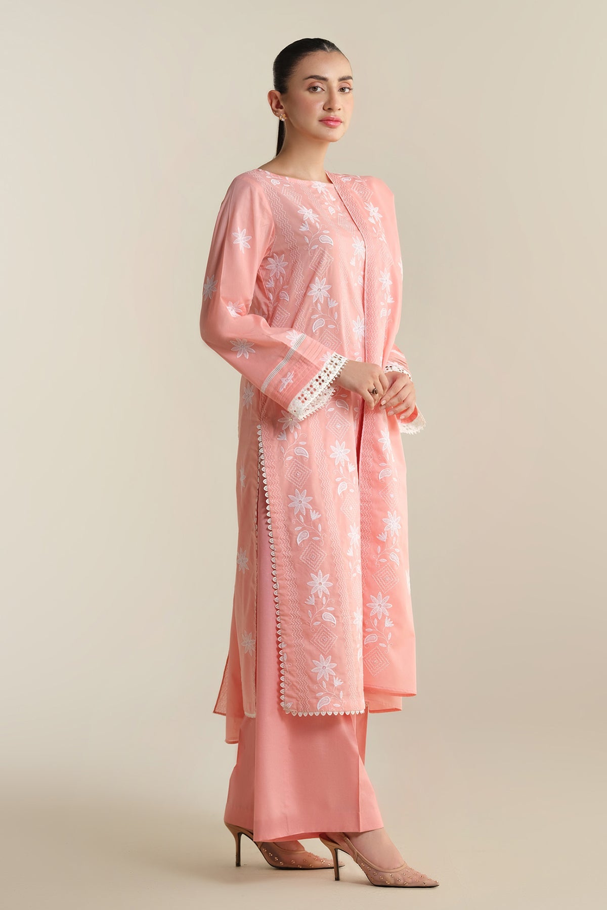 3 Piece - Embroidered Cotton Lawn Suit - E1920 - Shop Now at Kayseria
