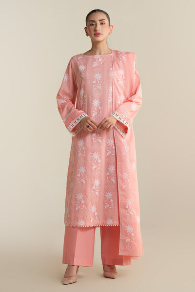 3 Piece - Embroidered Cotton Lawn Suit - E1920 - Shop Now at Kayseria