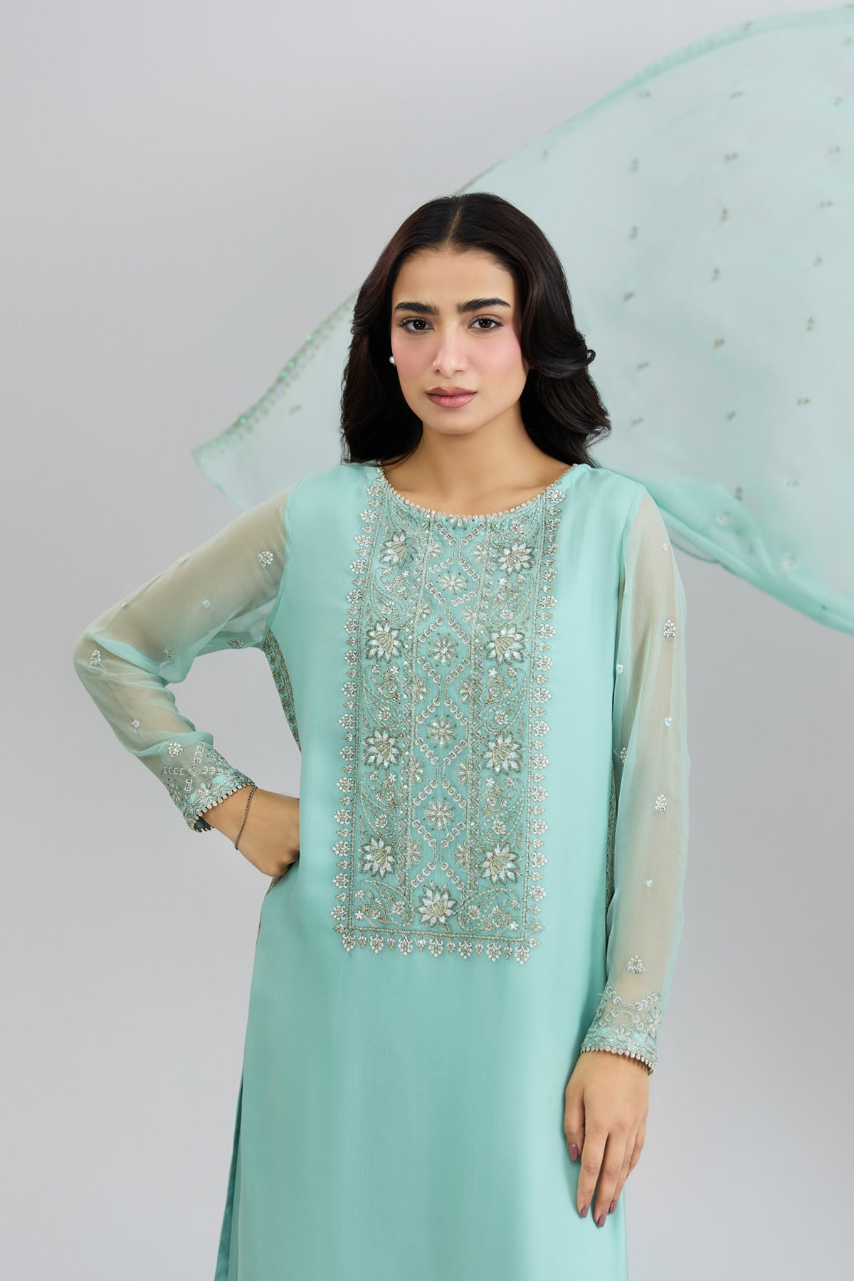 BAMBER CHIFFON | EMBROIDERED - Shop Now at Kayseria