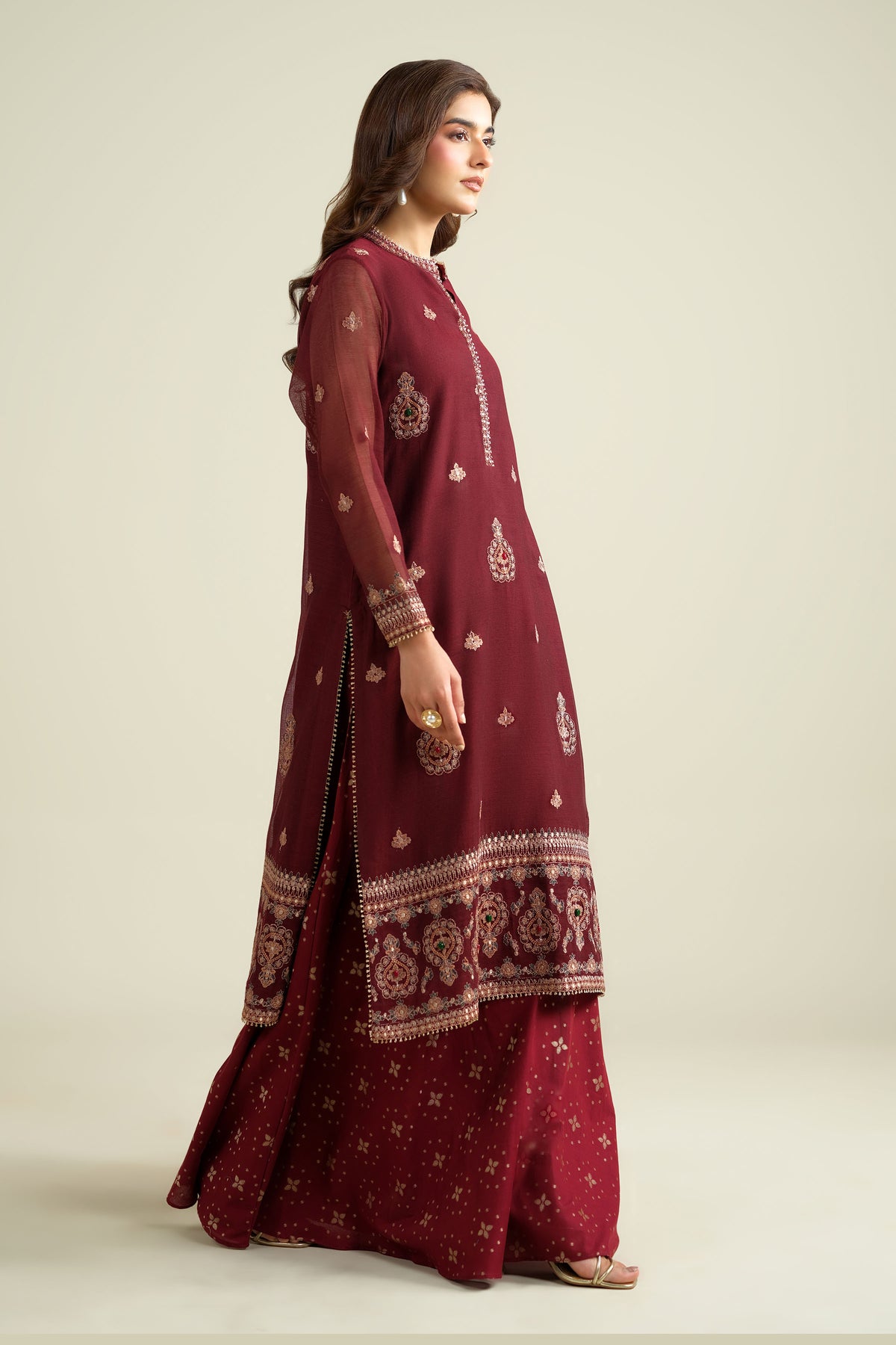 KHADI NET | EMBROIDERED