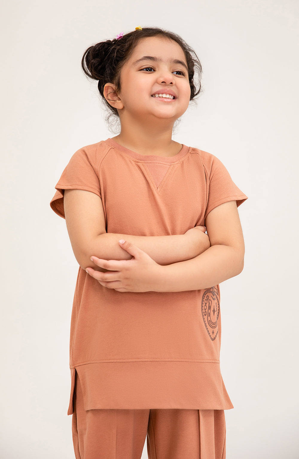 Girl Shirt And Shorts Co-Ord - GKC704325 - Shop Now at Leisure Club