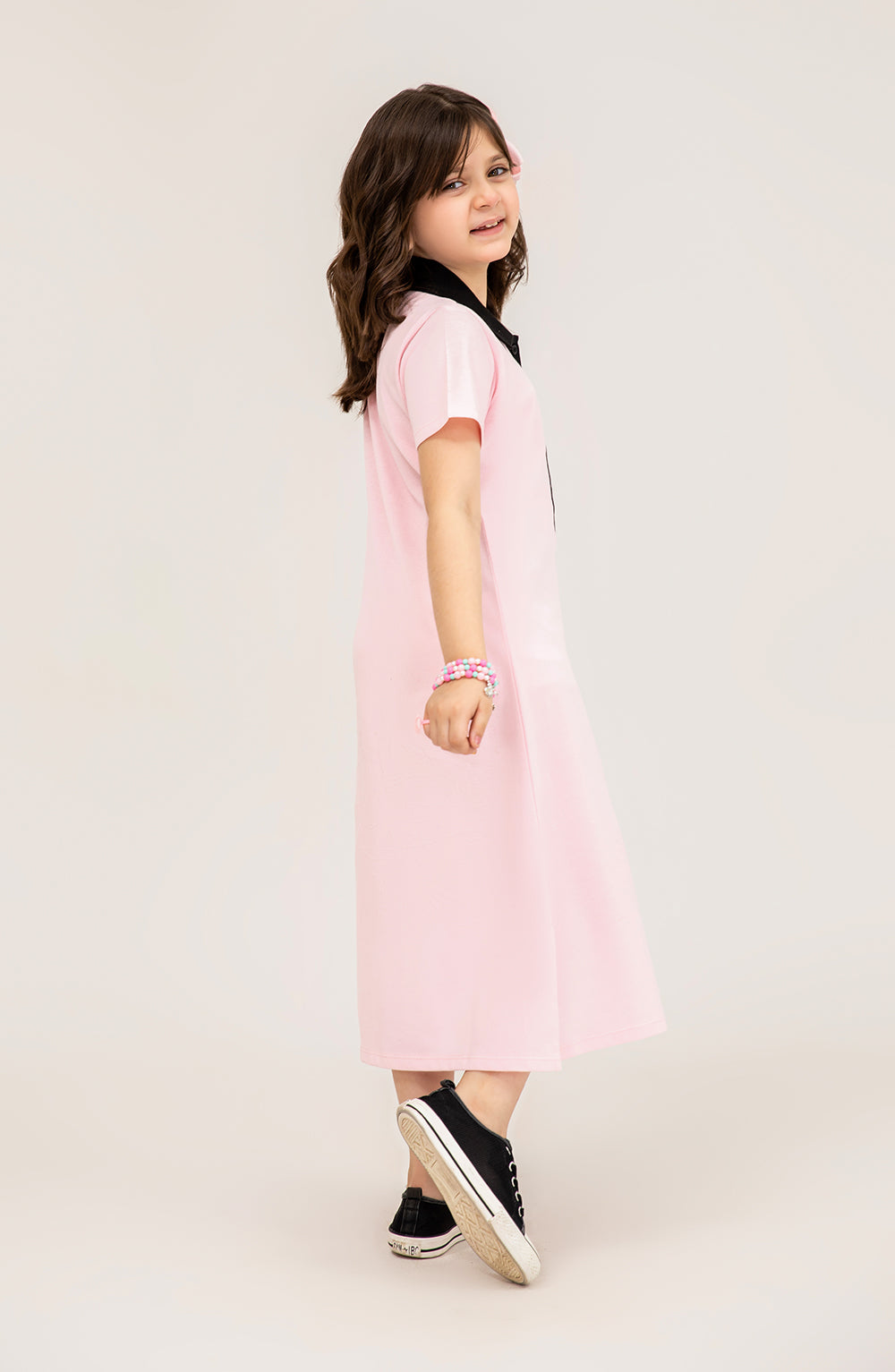 Girl Midi Polo Dress - GKD701325 - Shop Now at Leisure Club