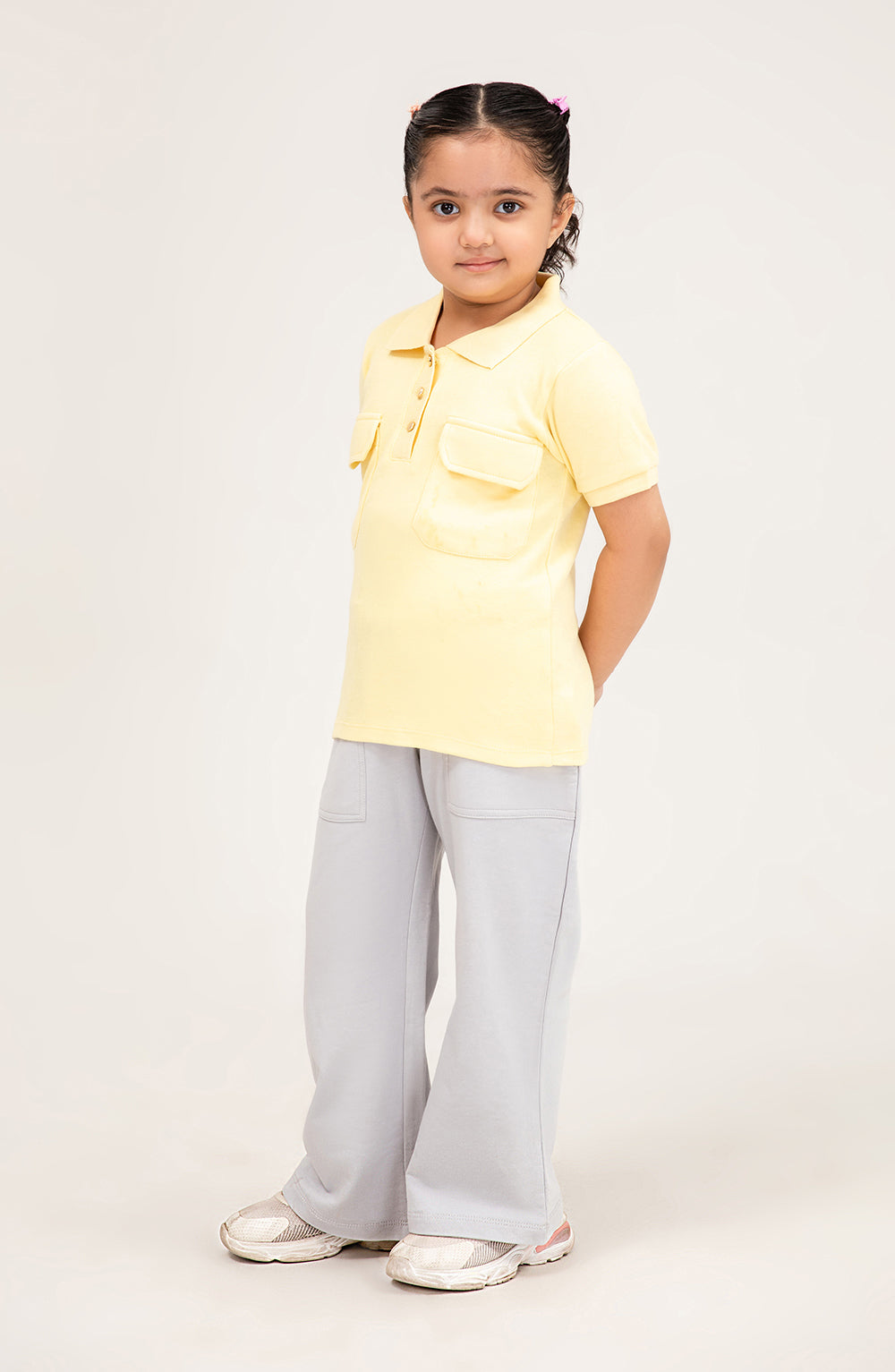 Girl Short Sleeve Polo With Patch - GKT706125 - Shop Now at Leisure Club