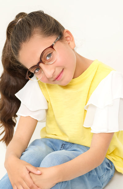 Girl Ruffled Sleeve Top - GKT710125 - Shop Now at Leisure Club