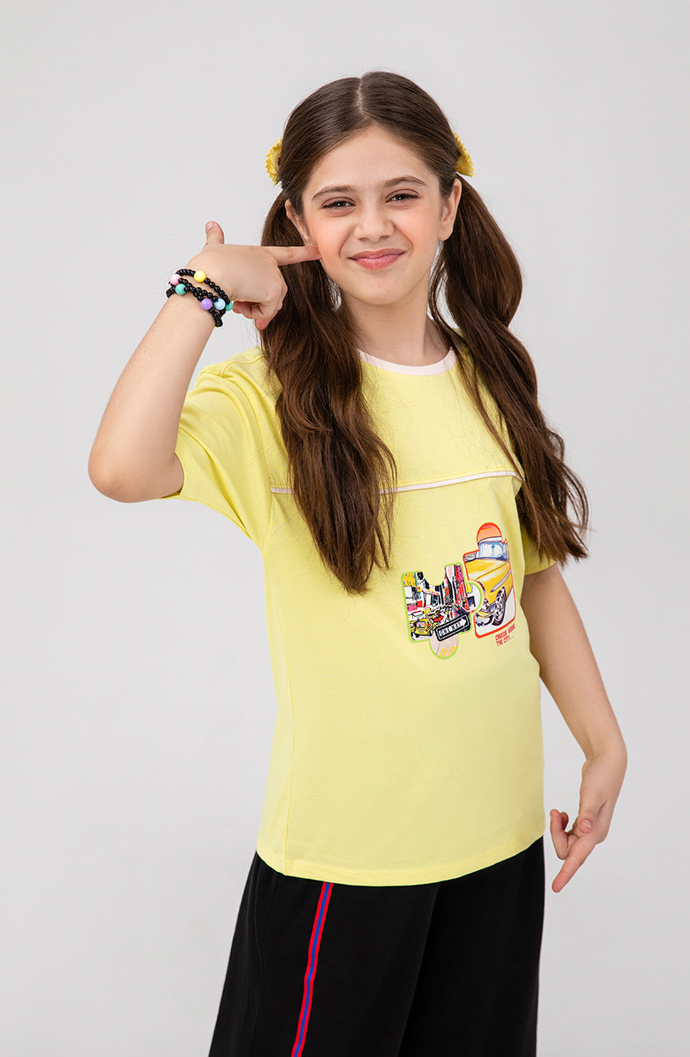 Girl Boxy Short Sleeve Crewneck-GKT713325