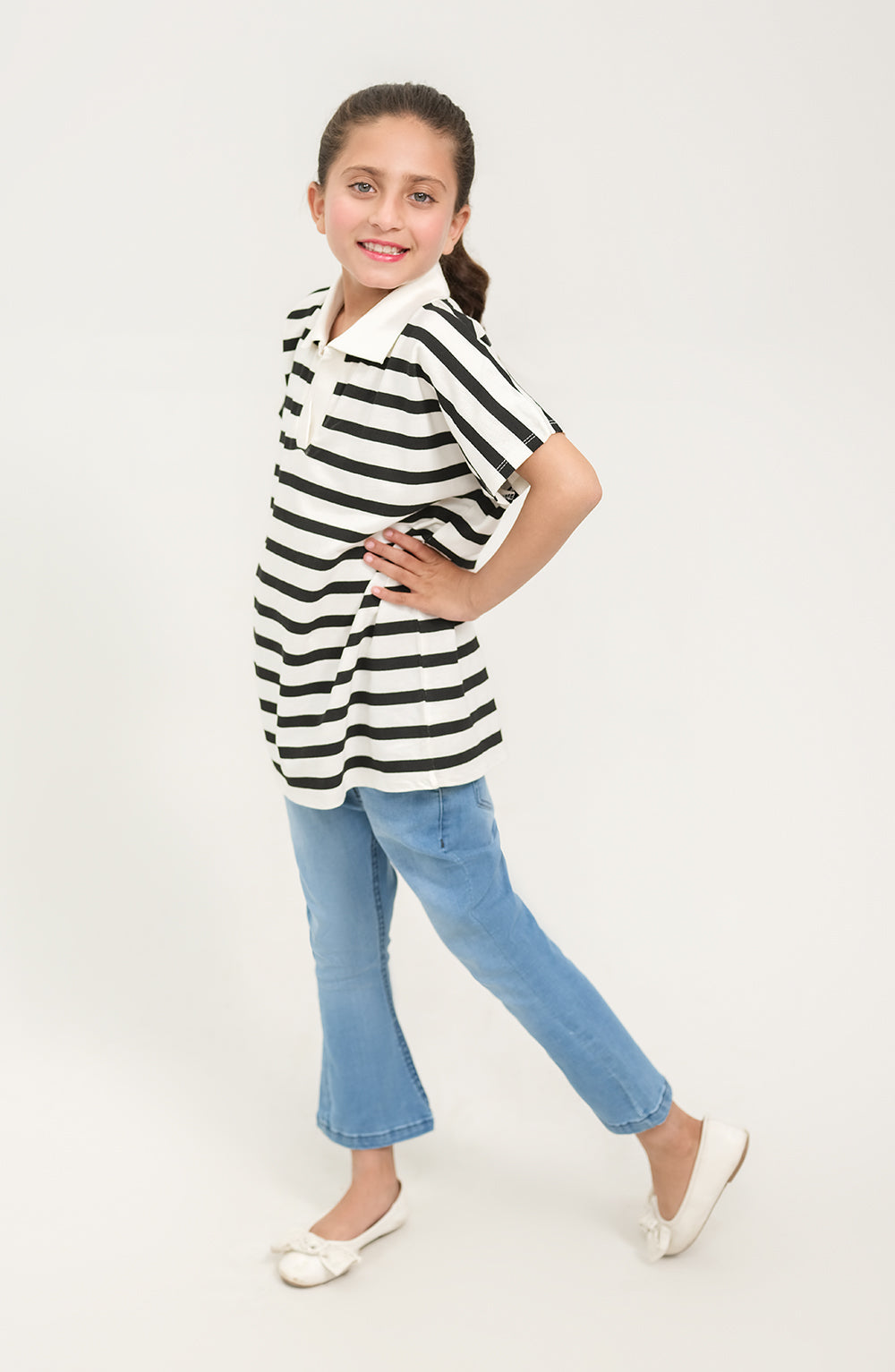 Girl Boxy Polo - GKT717125 - Shop Now at Leisure Club