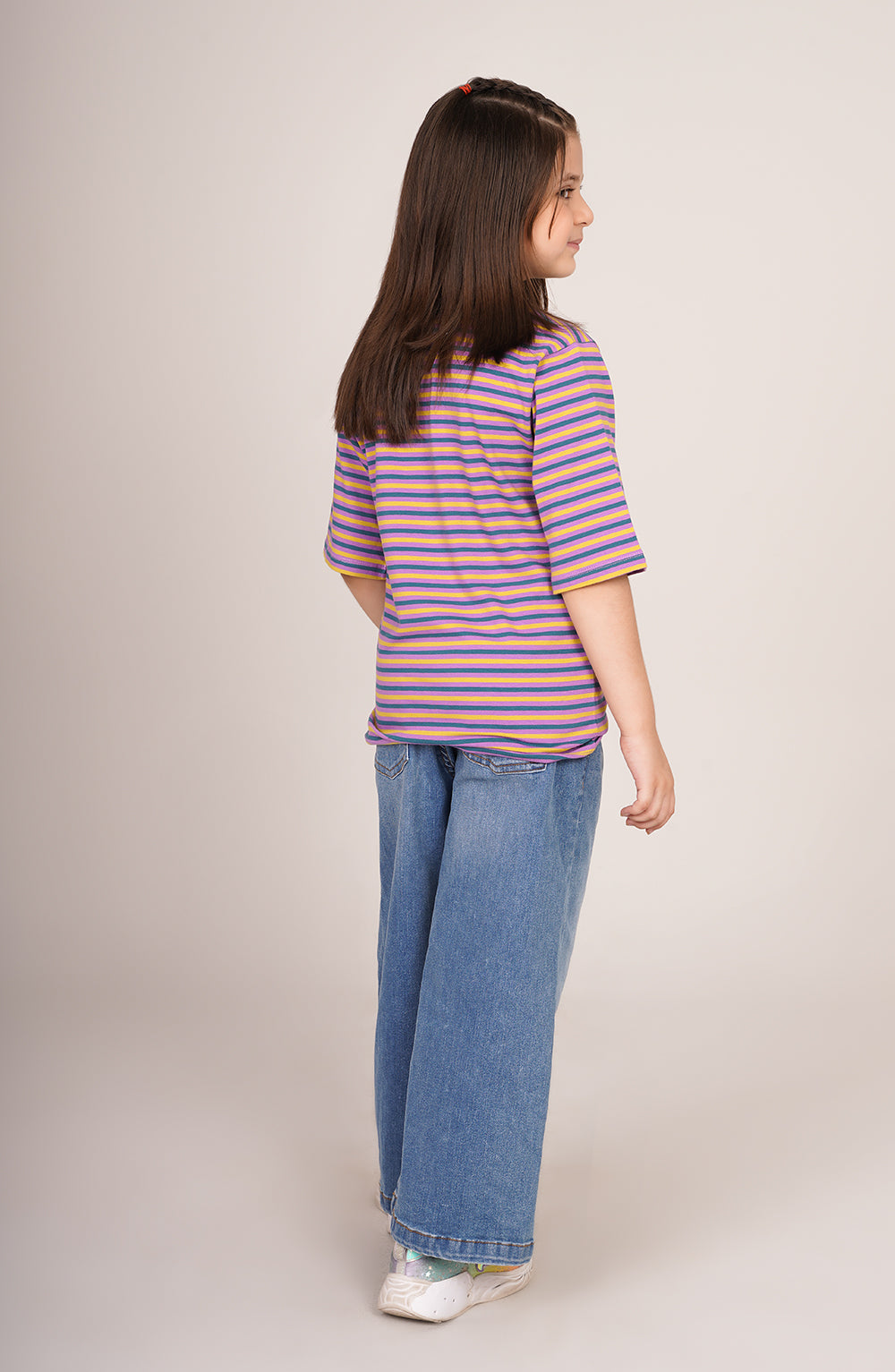Girls Striper Tee - GKT758325 - Shop Now at Leisure Club