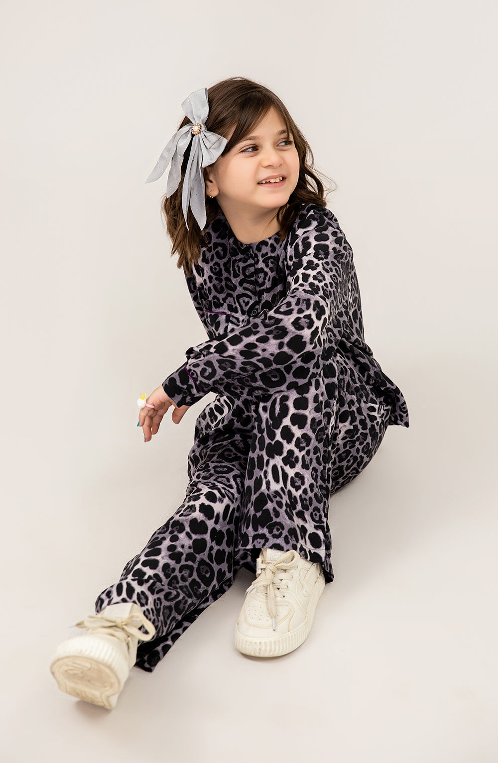 Girl Cheeta Printed Co Ord - GWC703125 - Shop Now at Leisure Club