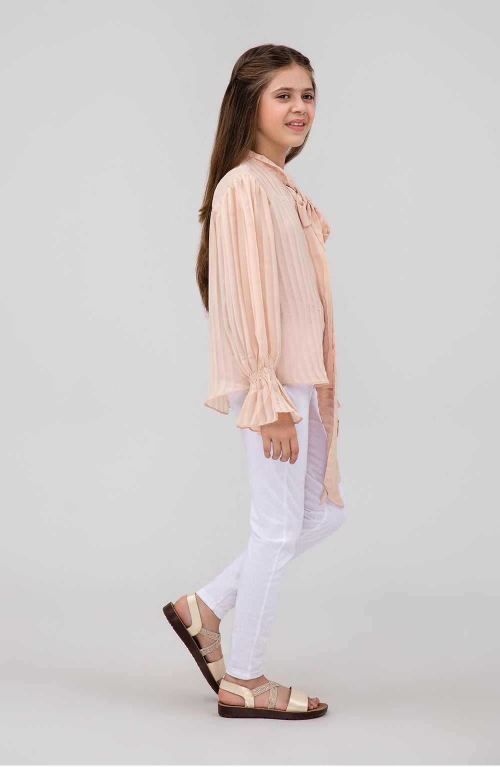 Girl Bow Tie Shirt - GWT701125 - Shop Now at Leisure Club