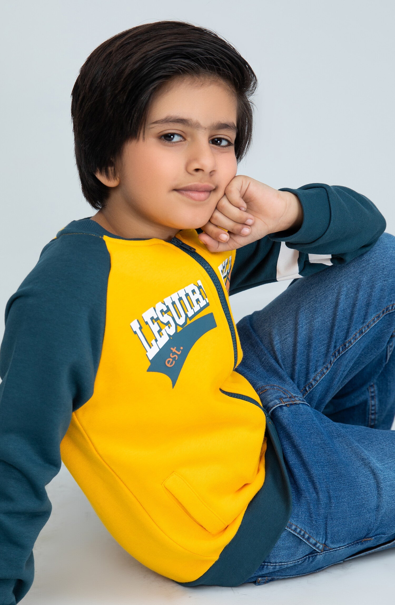 Color Block Zipper - BHK602524 - Shop Now at Leisure Club