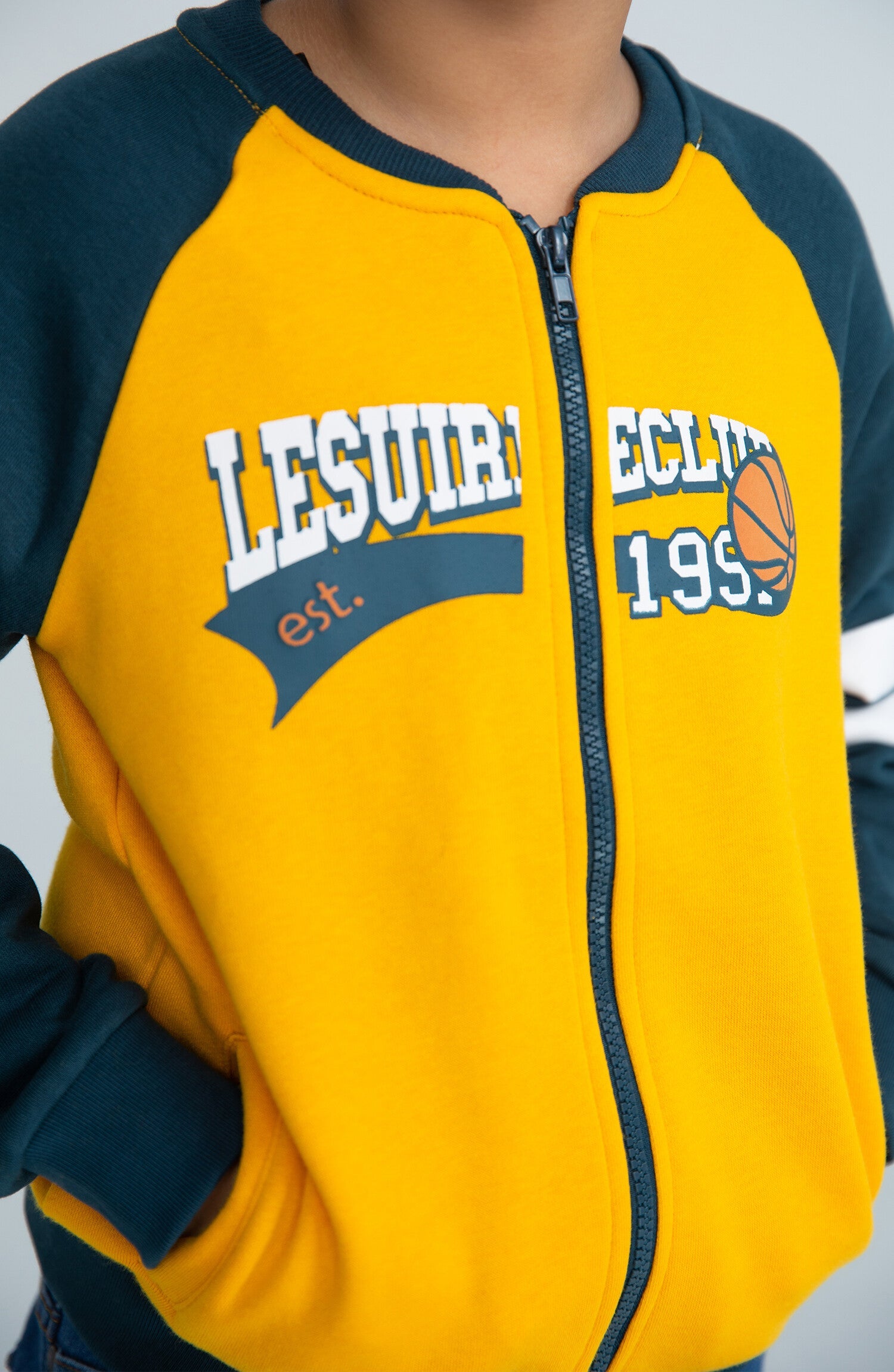 Color Block Zipper - BHK602524 - Shop Now at Leisure Club