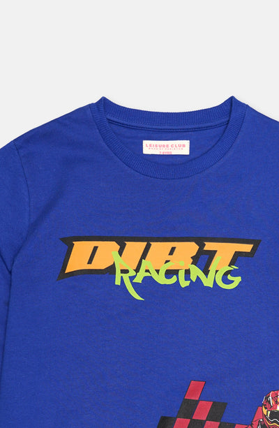 Bike Print Navy Sweatshirt - BHK614524 - Shop Now at Leisure Club