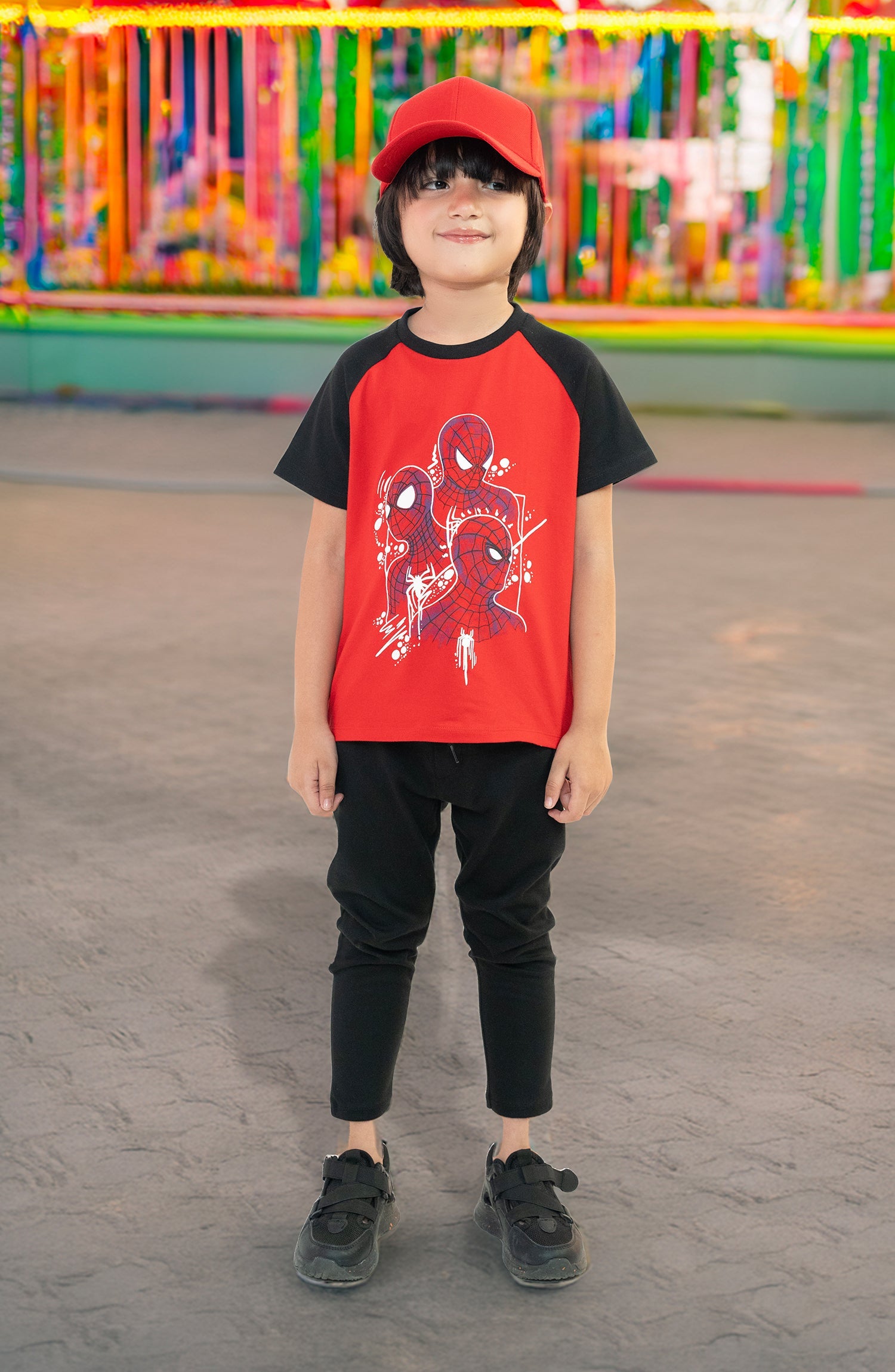 Raglan Sleeve Printed T-Shirt - IBK910324 - Shop Now at Leisure Club