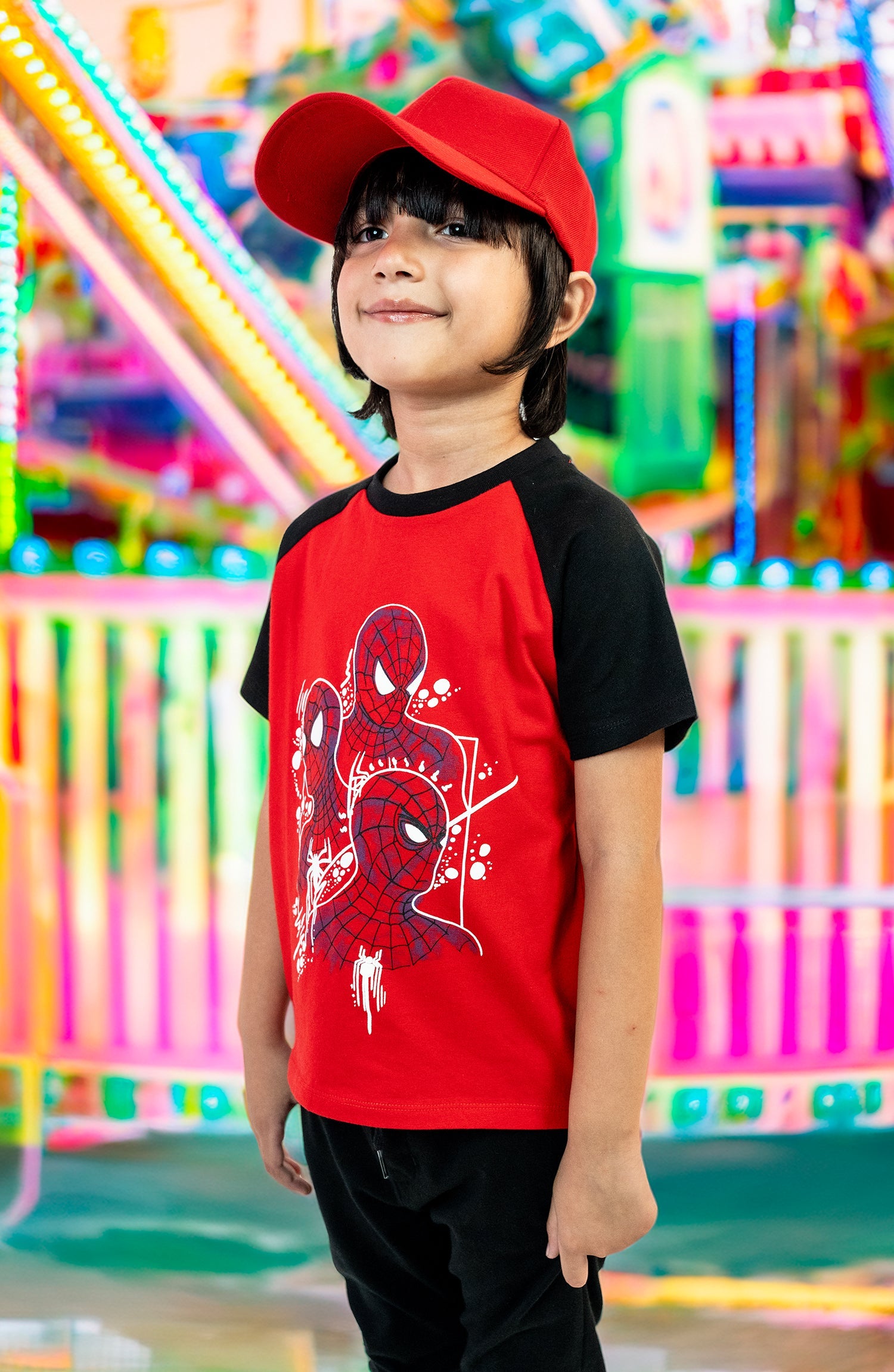 Raglan Sleeve Printed T-Shirt - IBK910324 - Shop Now at Leisure Club