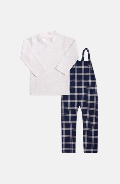 2piece Knit Printed Dungarees - IBSU603423 - Shop Now at Leisure Club