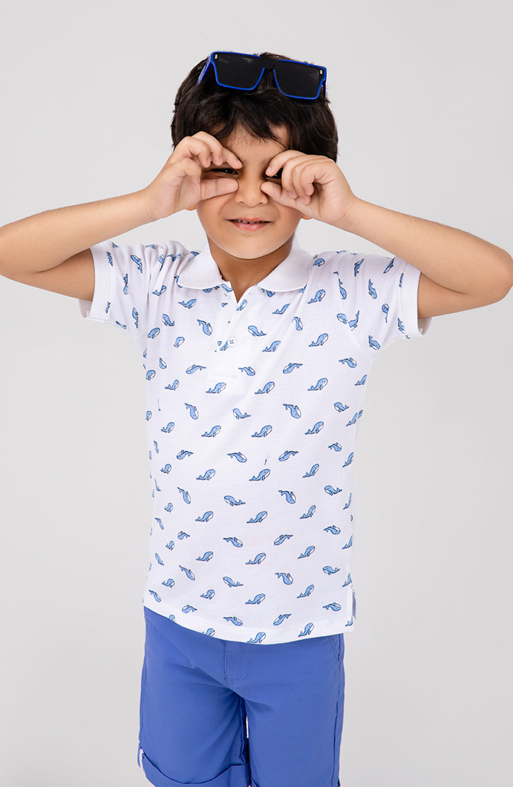 Boys Dolphin Printed Co-Ord Set