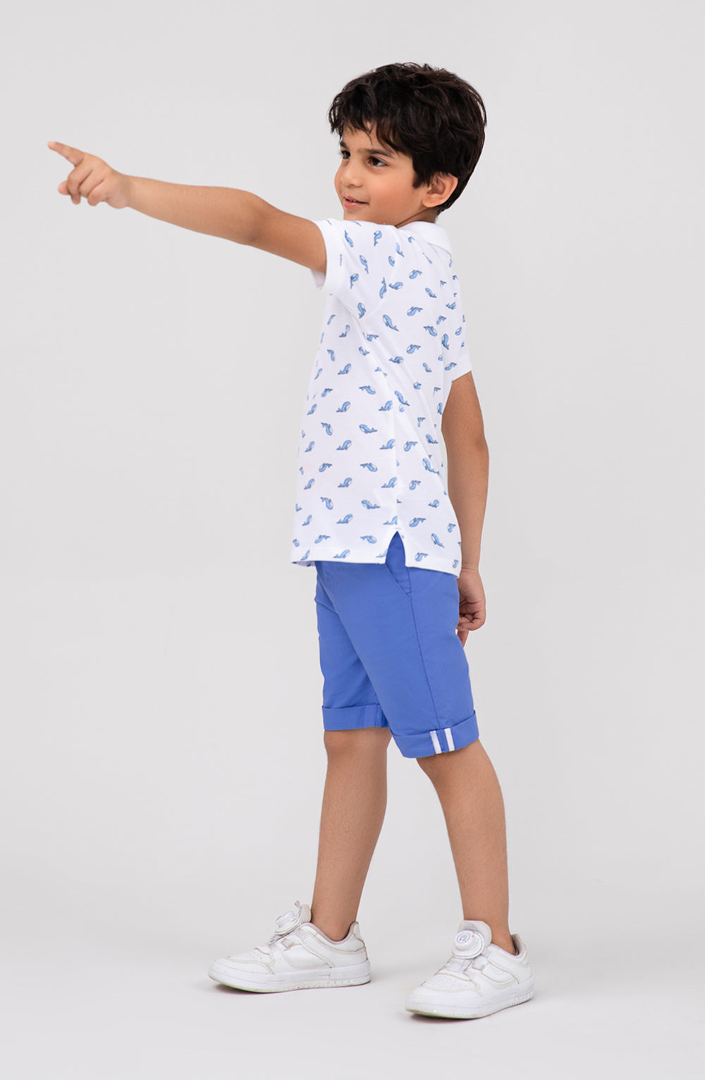 Boys Dolphin Printed Co-Ord Set
