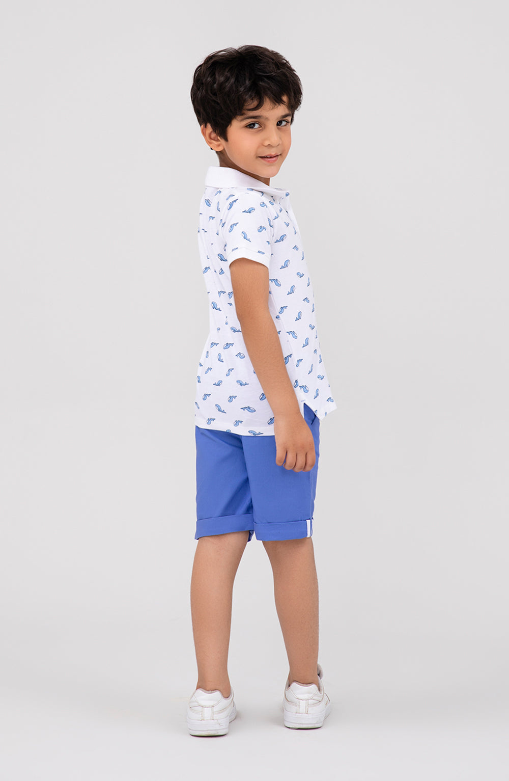 Boys Dolphin Printed Co-Ord Set