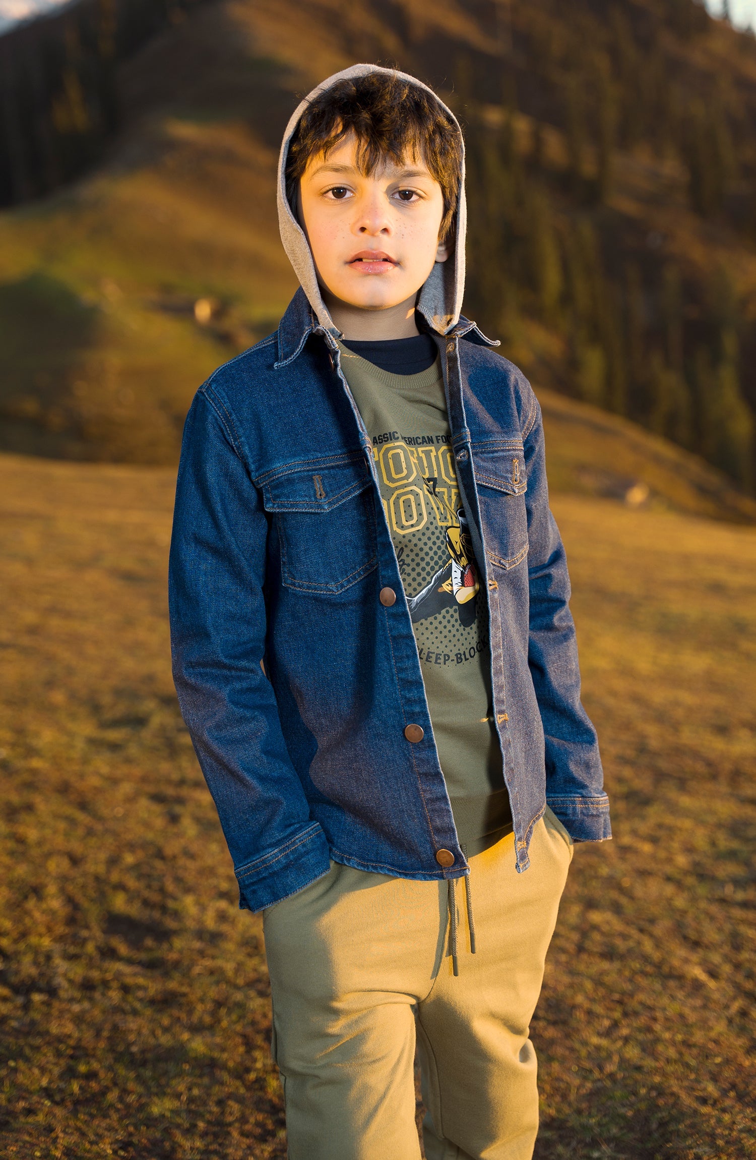 Denim Shacket Withhood - IBW608424 - Shop Now at Leisure Club