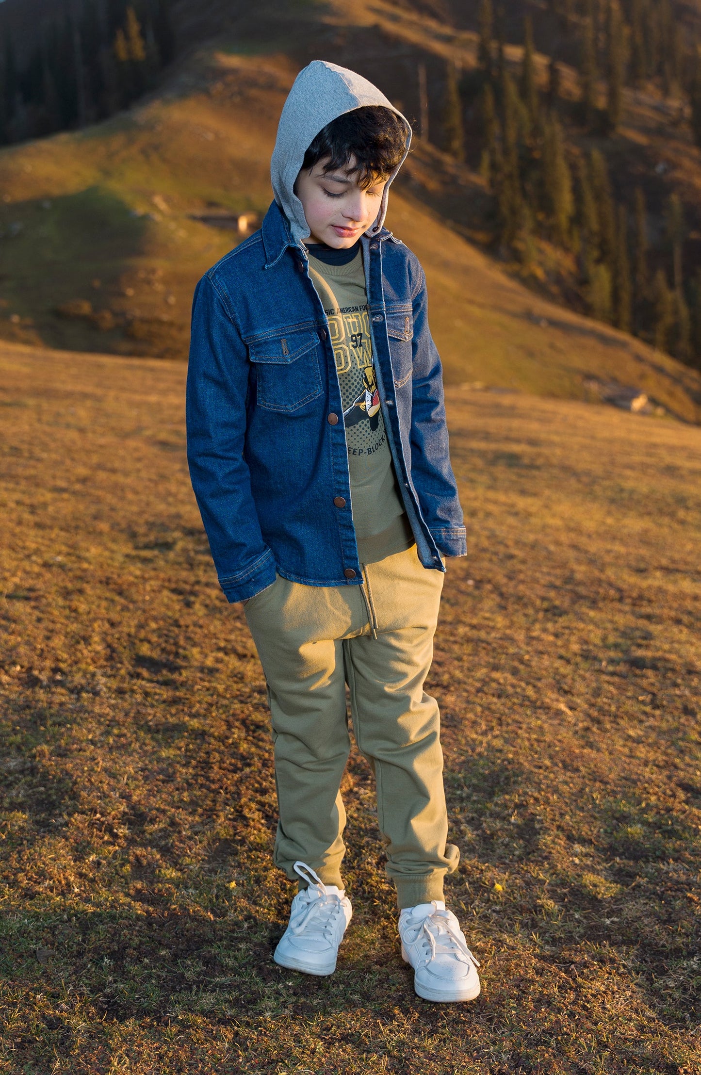 Denim Shacket Withhood - IBW608424 - Shop Now at Leisure Club