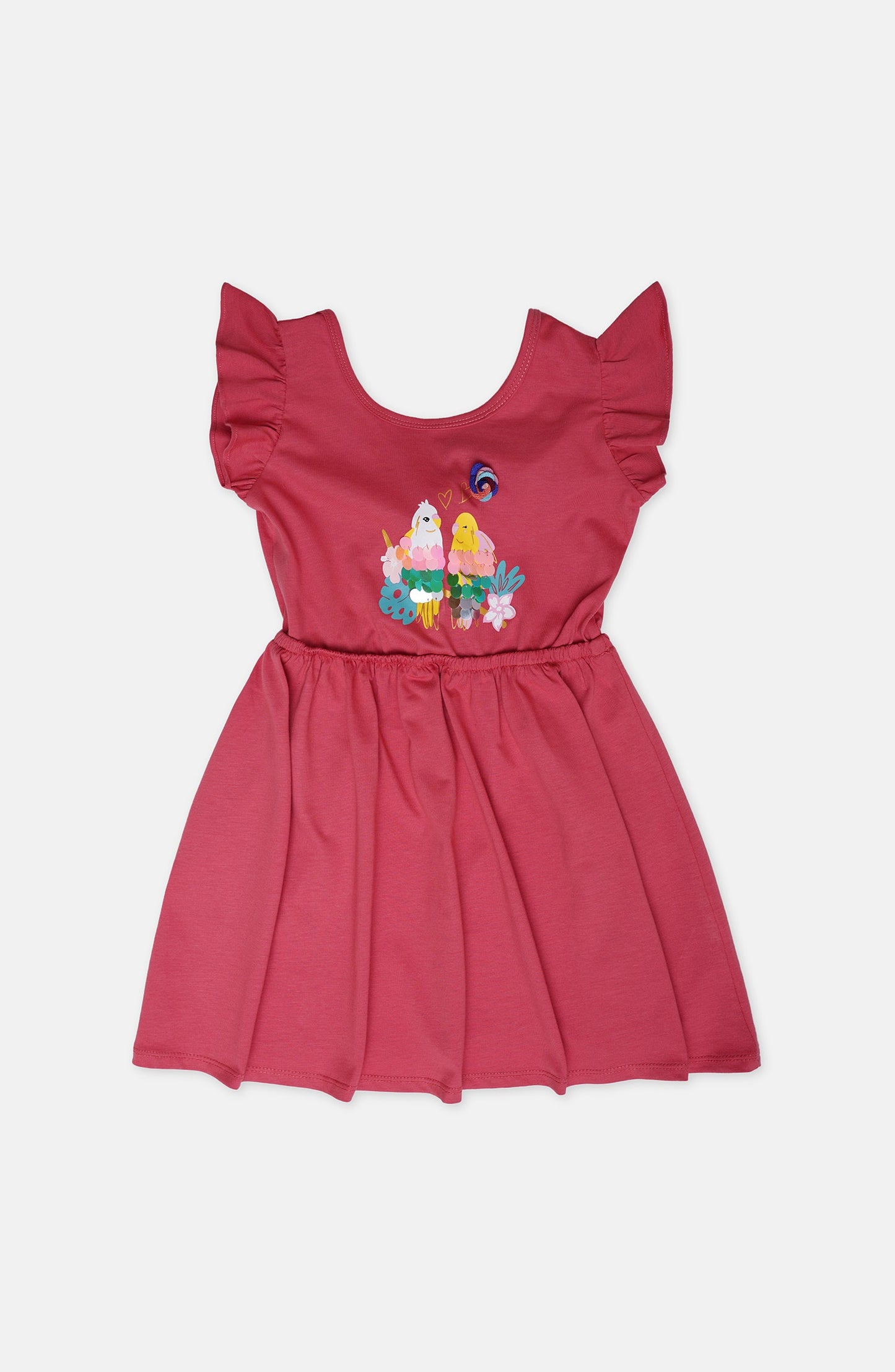 PARTY SPARKLING BIRD PRINT DR - IGKD904324 - Shop Now at Leisure Club