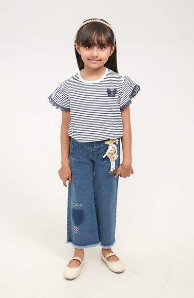 Girls Striper Top - IGKT700125 - Shop Now at Leisure Club