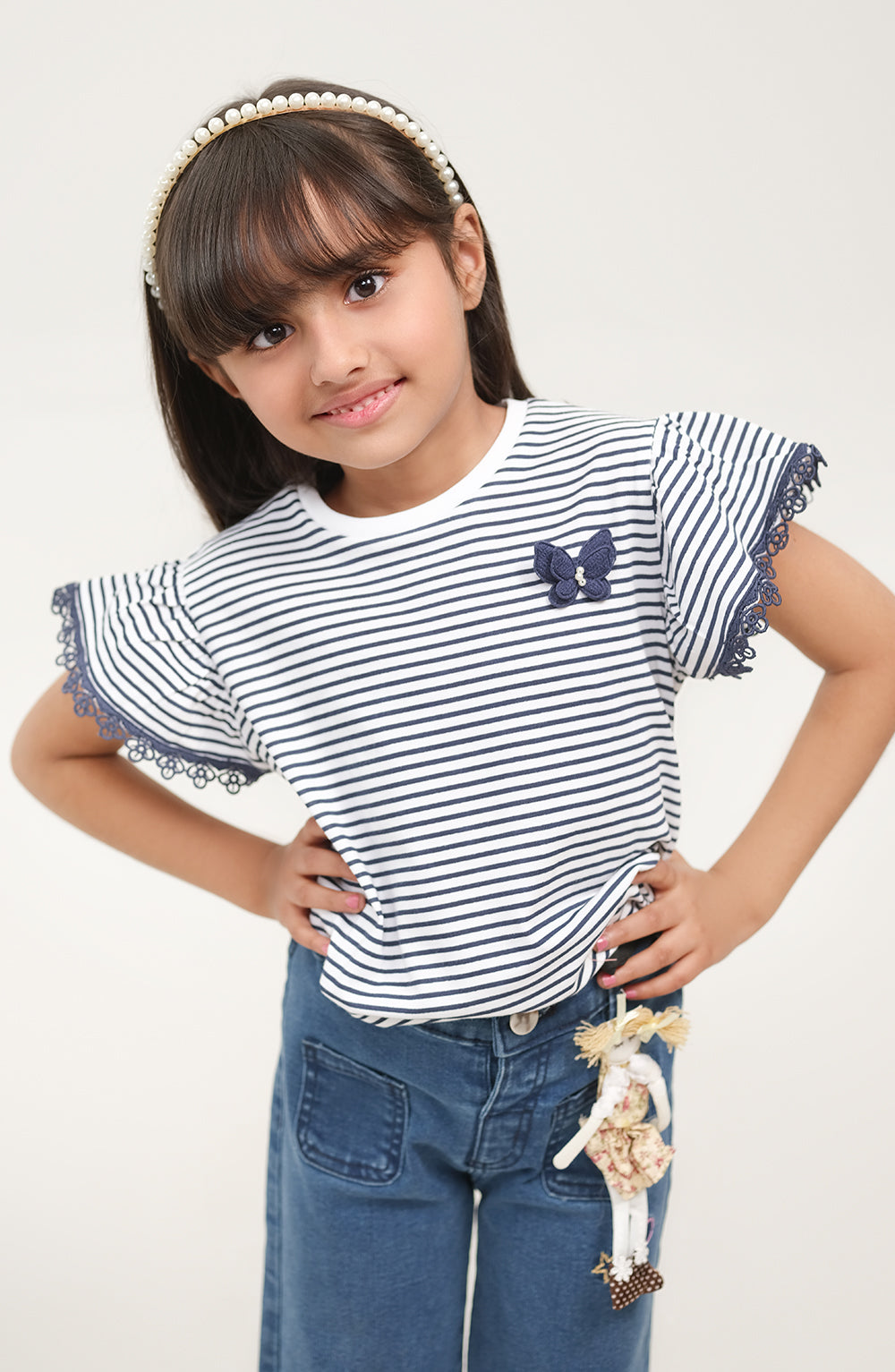 Girls Striper Top - IGKT700125 - Shop Now at Leisure Club