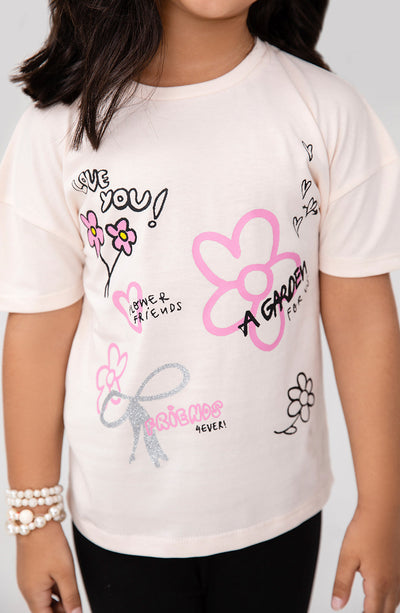 Girls Floral T-Shirt - IGKT707325 - Shop Now at Leisure Club