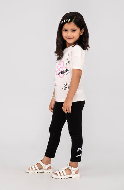 Girls Floral T-Shirt - IGKT707325 - Shop Now at Leisure Club