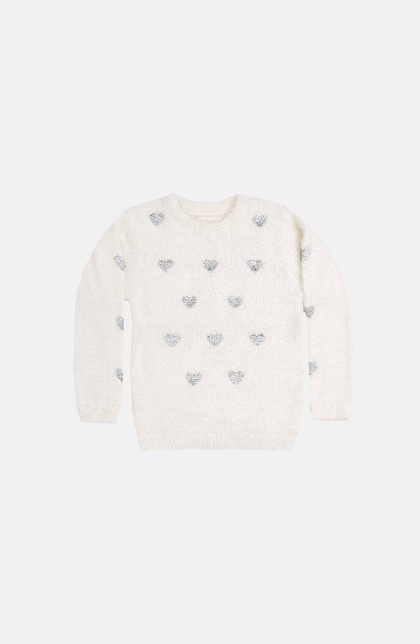Tilla Heart Embroidery Sweater