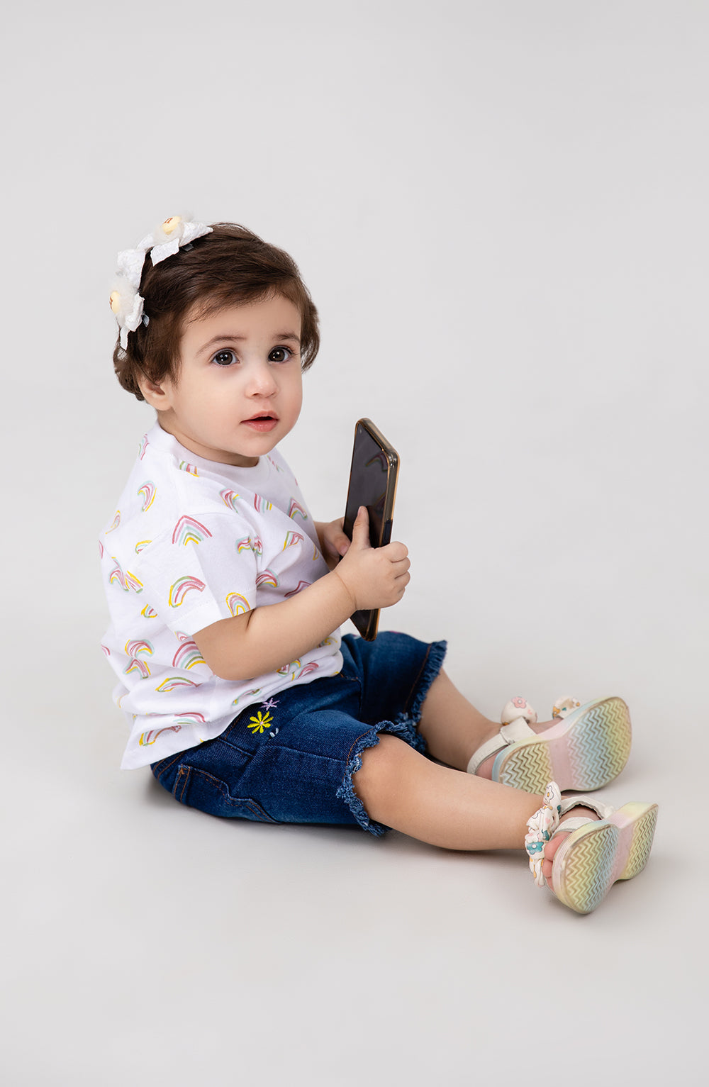 Baby Girls Rainbow Co-Ord Set-IGSU705125