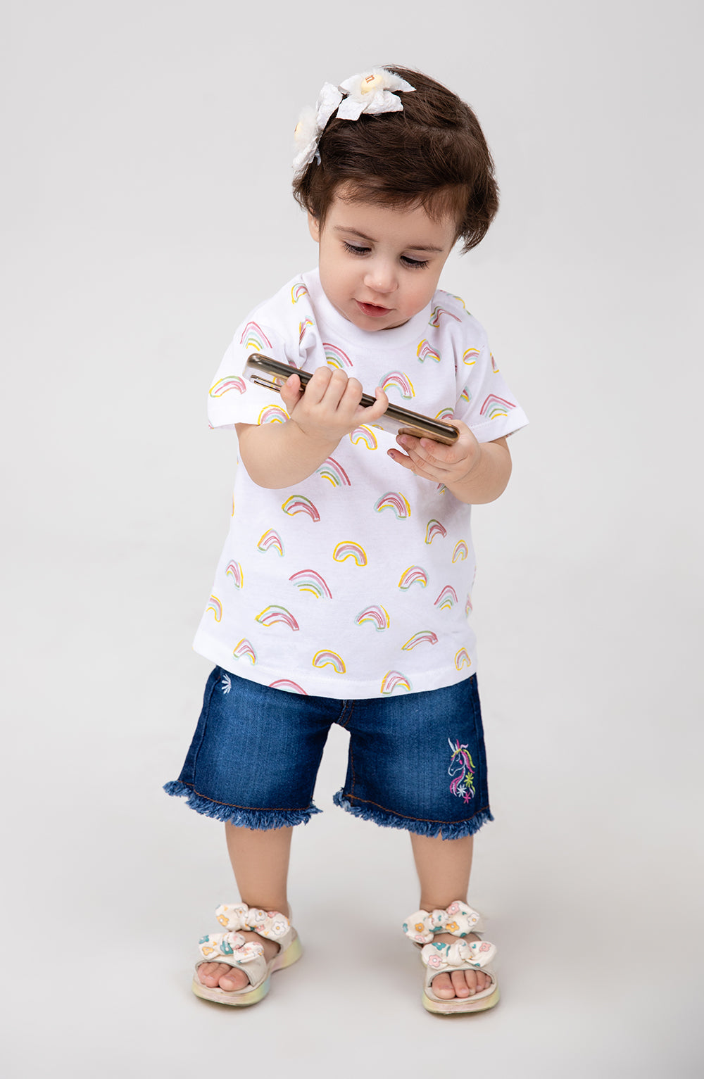 Baby Girls Rainbow Co-Ord Set-IGSU705125