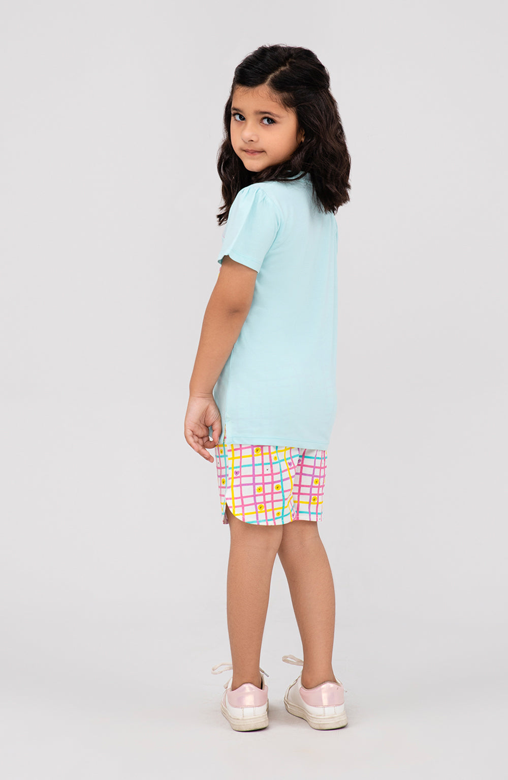 Baby Girls Graffiti Print Co-Ord Set-IGSU708325