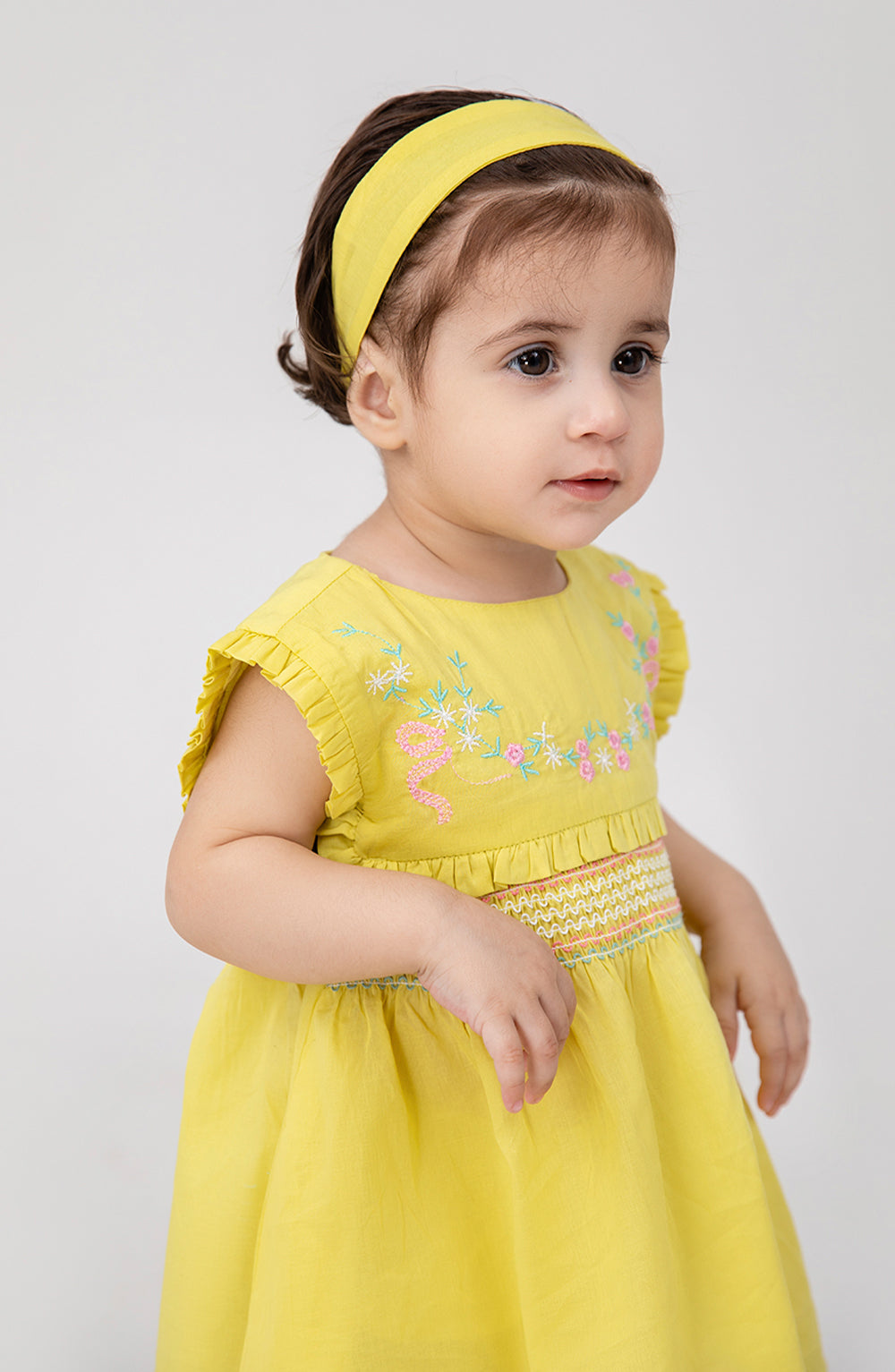 Girls Floral Embroidered Dress