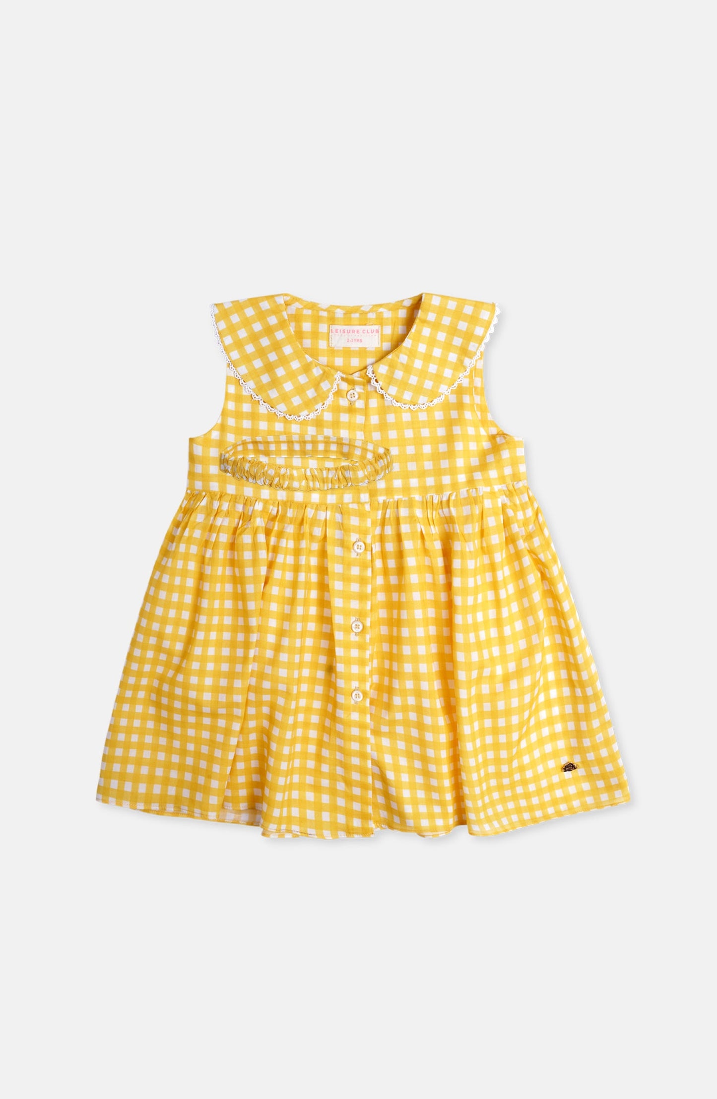 Baby Collar Checked Dress