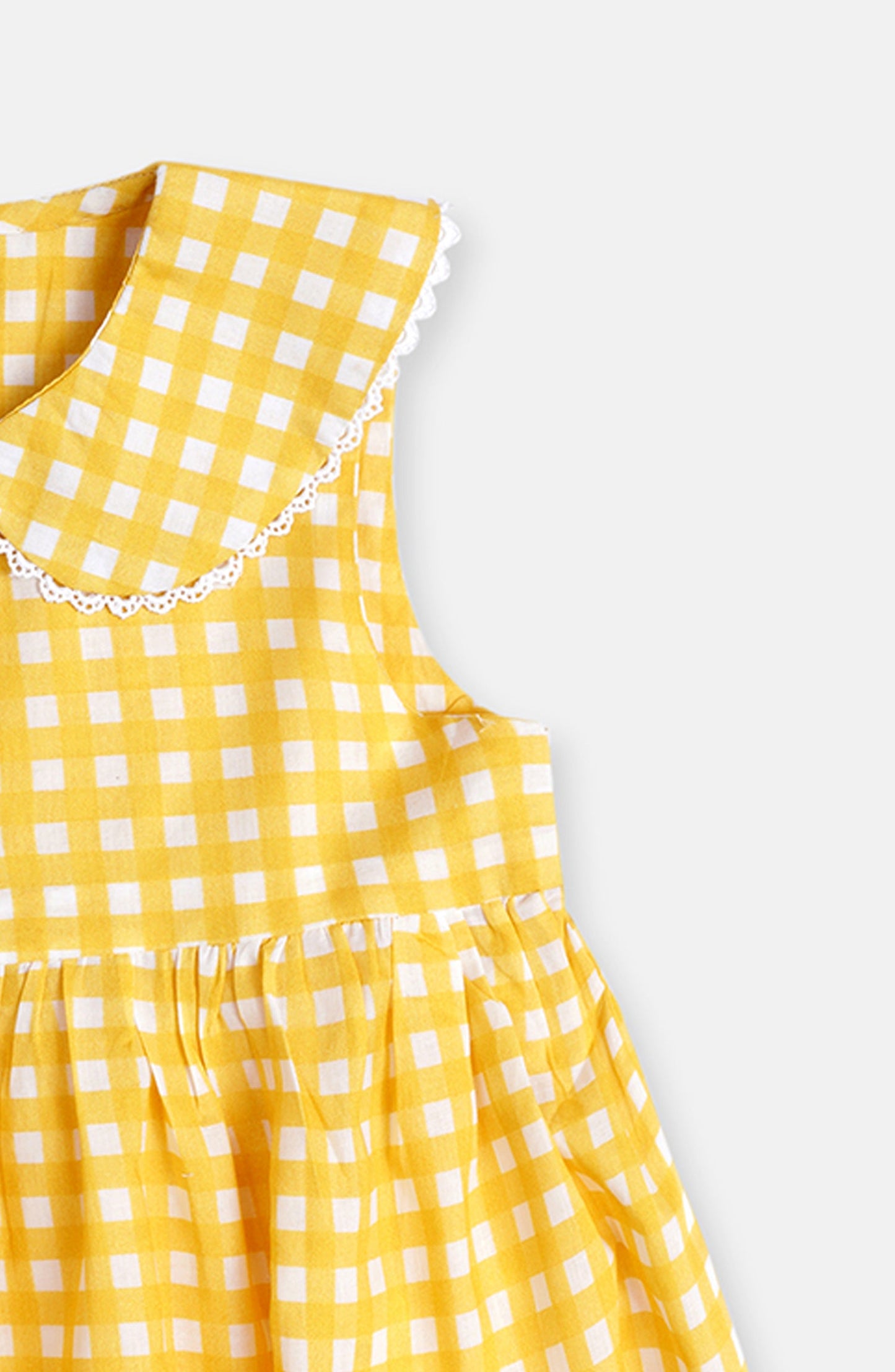 Baby Collar Checked Dress