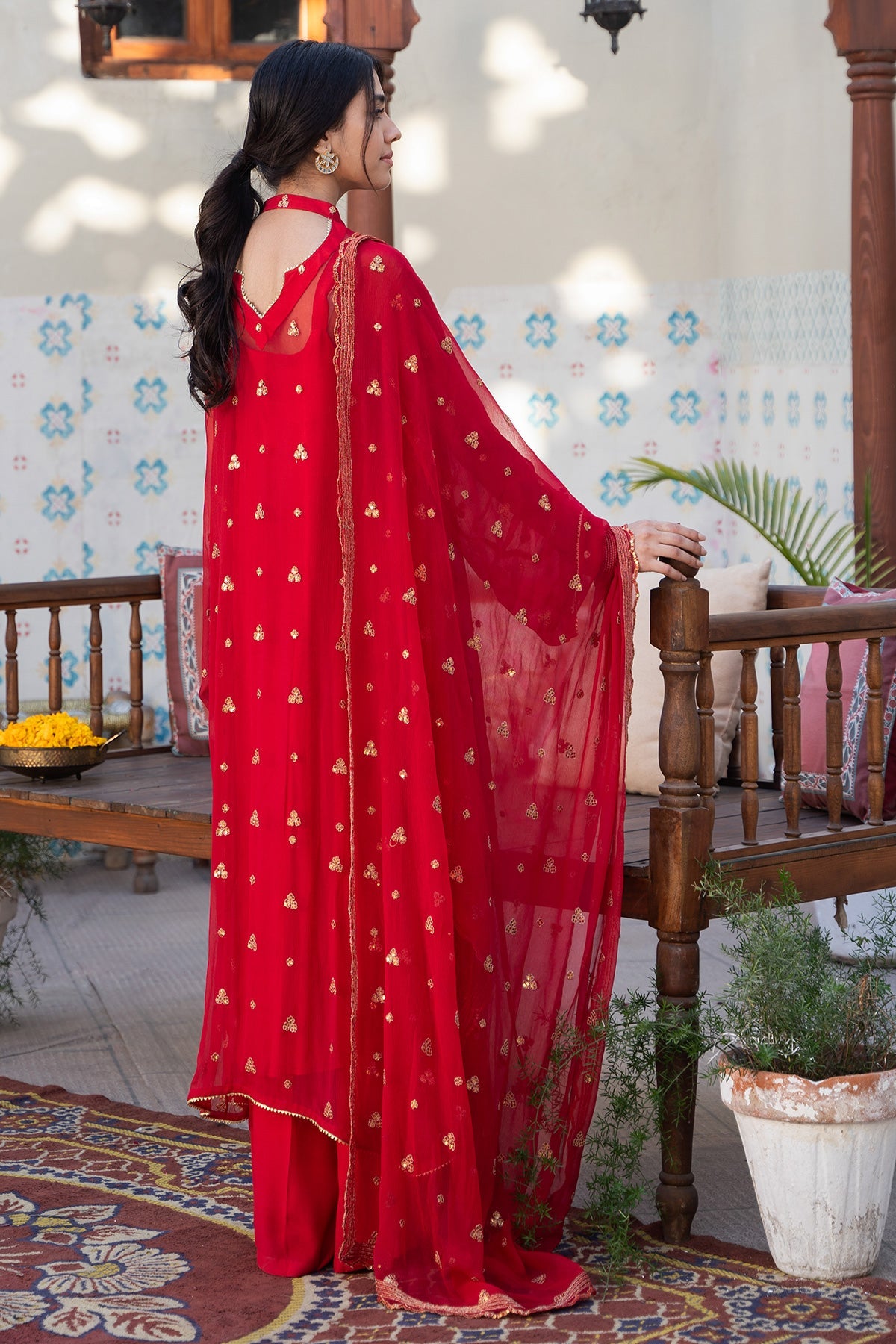 3 Piece - Embroidered Chiffon Suit - KPE24-P2906-106 - Shop Now at Kayseria