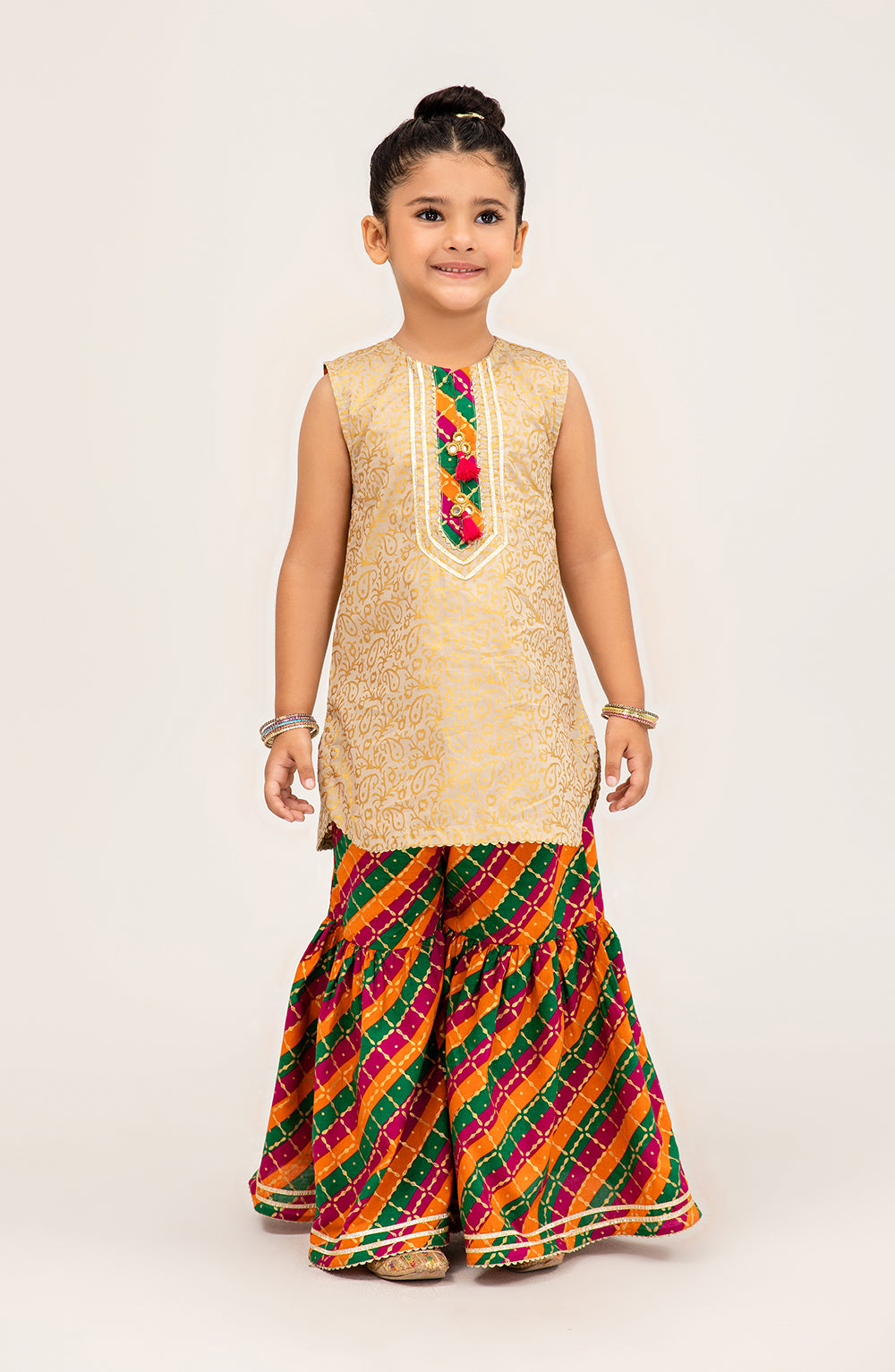 Girls Whimsical Kashmir 2 Piece Suit