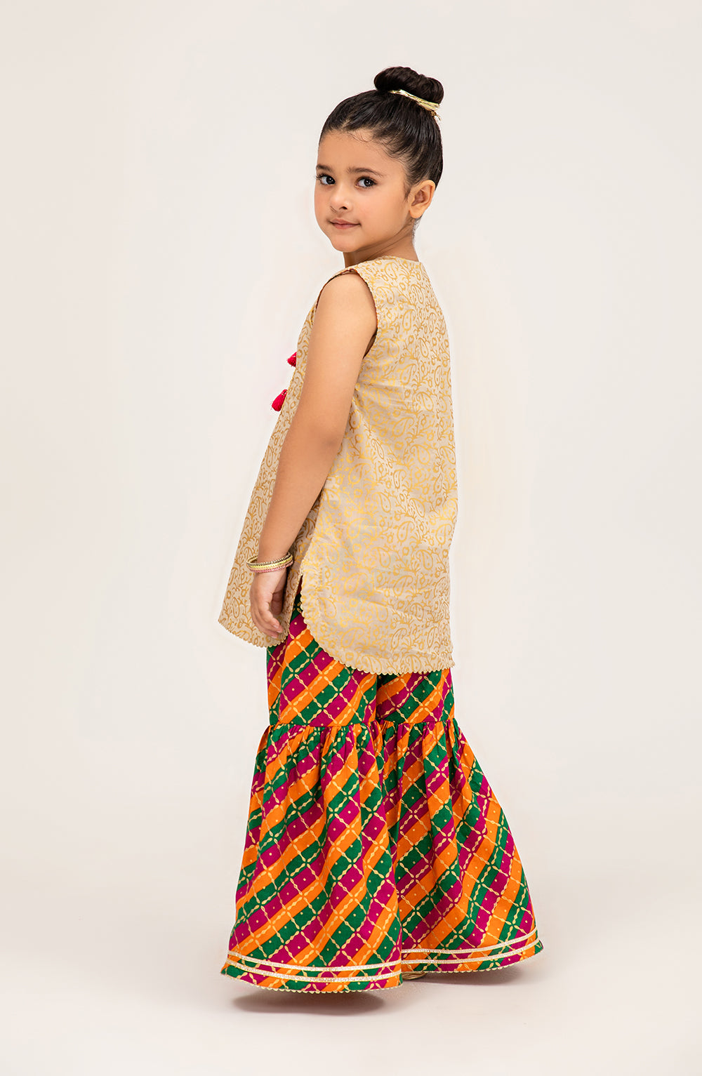 Girls Whimsical Kashmir 2 Piece Suit