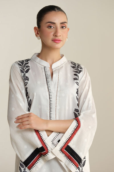 2 Piece - Printed Jacquard Suit - KPS25-P3445 - Shop Now at Kayseria