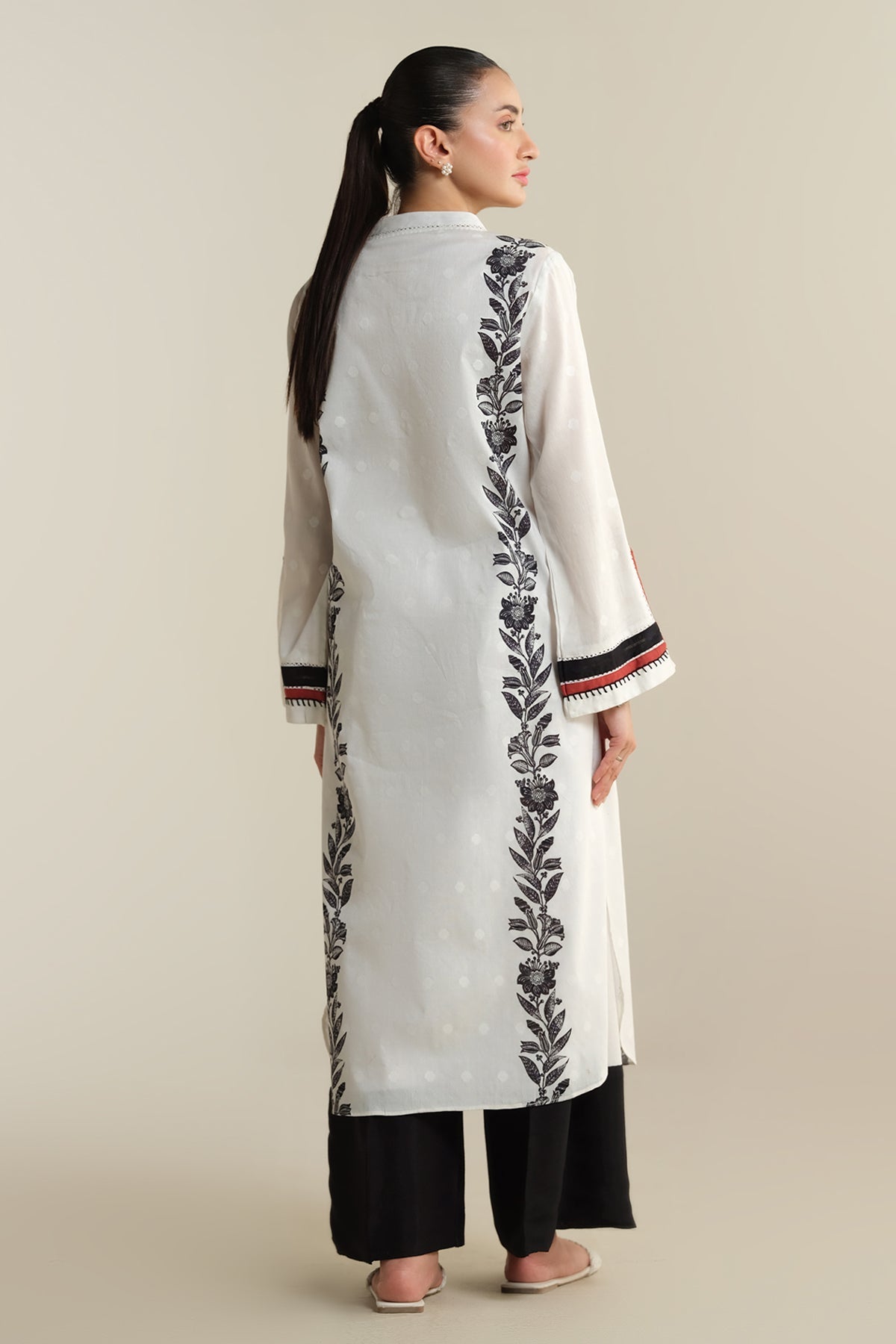 2 Piece - Printed Jacquard Suit - KPS25-P3445