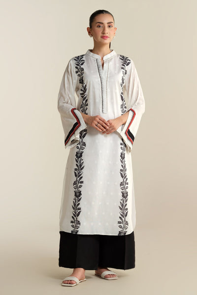 2 Piece - Printed Jacquard Suit - KPS25-P3445 - Shop Now at Kayseria