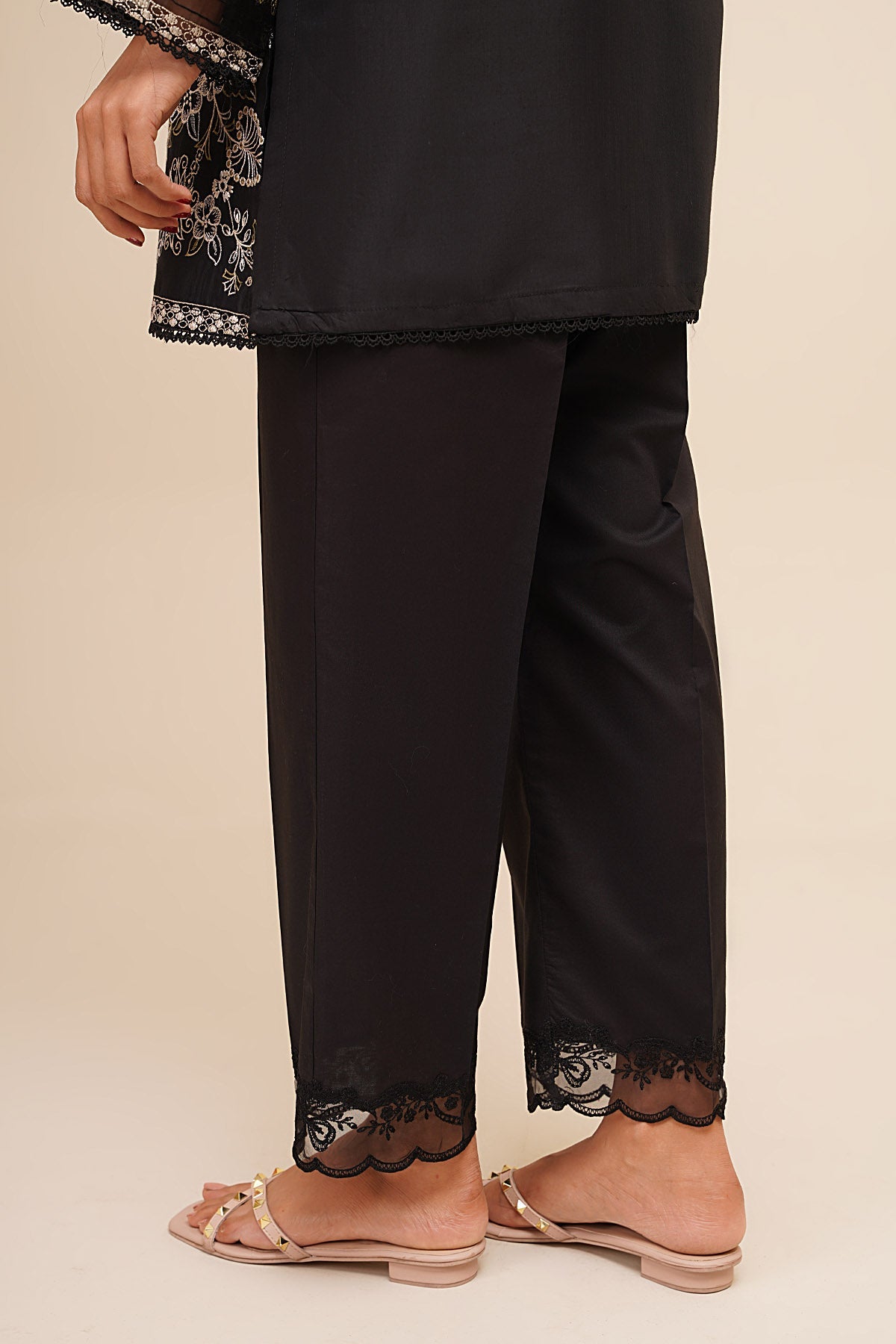 Embroidered Cambric Trousers - KPS25-P3623 - Shop Now at Kayseria