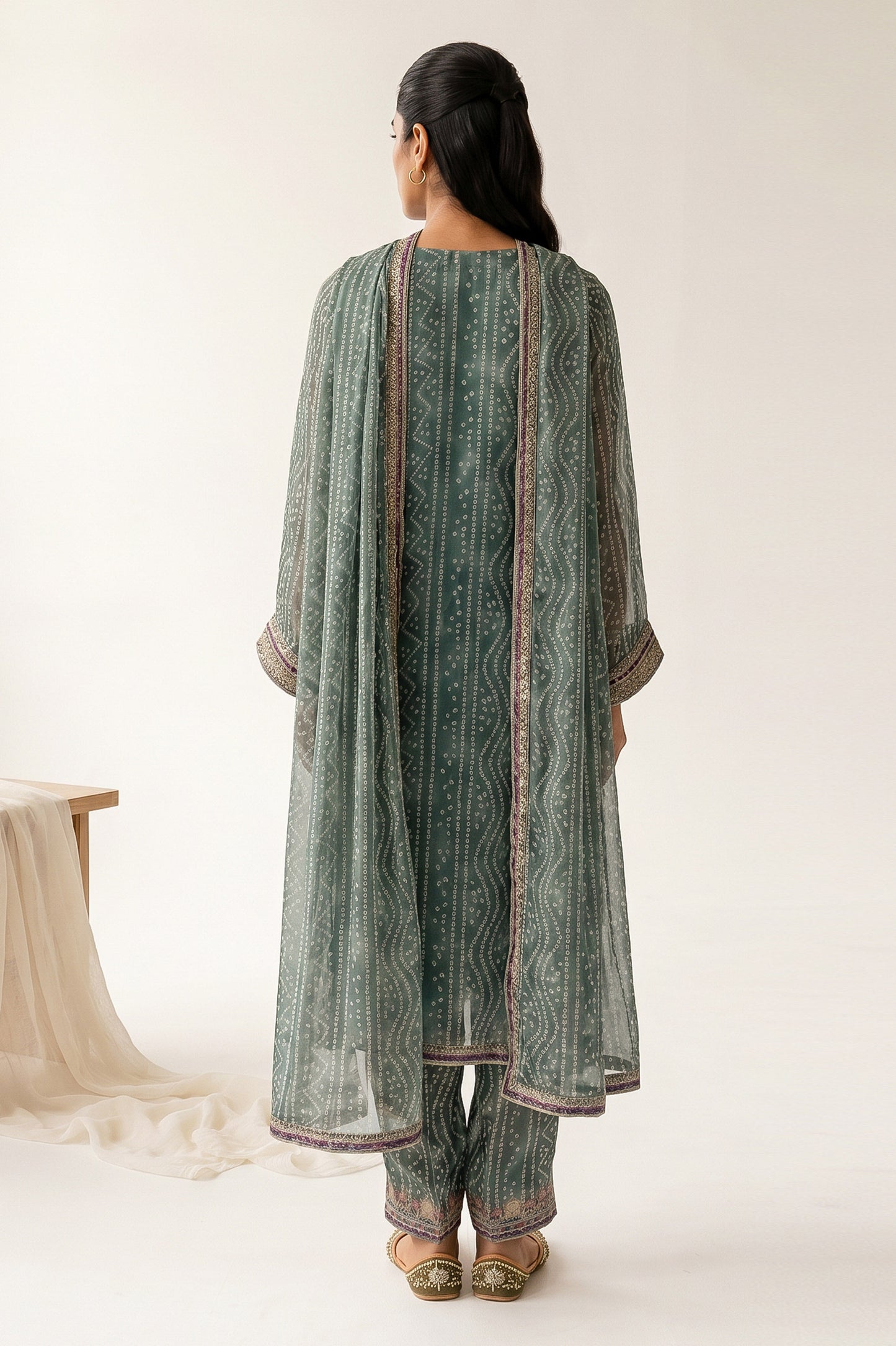 CRINKLE CHIFFON | EMBROIDERED