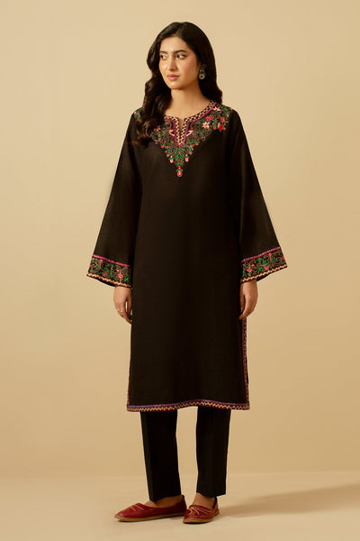 Embroidered Khaddar Shirt - KPW24-P2108-26 - Shop Now at Kayseria