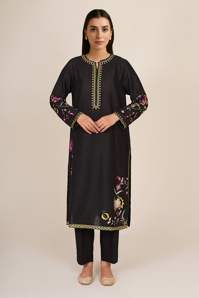 2 Piece - Embroidered Cotton Karandi Suit - KPW24-P3074-74 - Shop Now at Kayseria